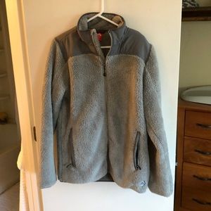 Eastern mountain sports zip up fleece jacket.